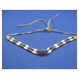 Navajo Sterling Silver Bead Choker