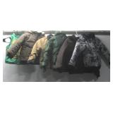 Six Youth Winter Coats & Ninja Turtle Vest