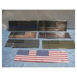 Fourteen Assorted NIP US Flag License Plates