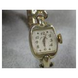 Vtg Lady Elgin 14K Gold Filled Watch Runs