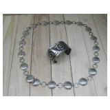 33' Vtg Silvertone Concho Belt, Bell Trading Post