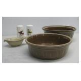 Vtg Stoneware Dutch Oven Vtg Signed S & P See Info