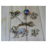 Vtg Costume Jewelry Brooches/ Pins