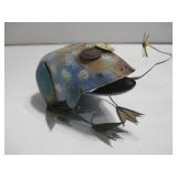 Frog Metal Yard Art W/Tongue Out 9' x 5'