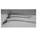 Three Yard Art Bird Ornaments Stone W/Metal See