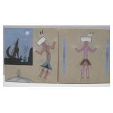 Native American Sand Painting 12' x 12' See Info