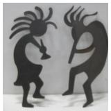 Two Metal Cut Kokopelli Wall Art 10' x 20'