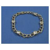 Gold Toned Chain Bracelet