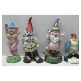 Four Assorted Novelty Gomes, Flasher,Hippie & More