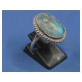 Vtg S.S. Navajo Wilbur Anderson Turq. Ring See
