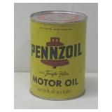 Vtg Pennzoil Motor Oil Can 1Qt