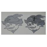 Two Metal Cut Albuquerque Duke Signs 12' x 19'