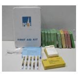 P G & E Metal First Aid Kit W/Contents