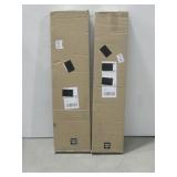 Two NIOB 34' x 96' Cordless Faux Wood Blinds