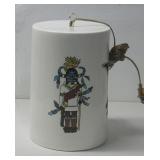 Vtg SW Ceramic Swag Lamp Powers On See Info