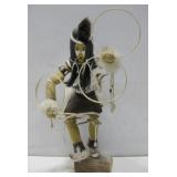 Signed Native American Hoop Dancer Kachina 18'