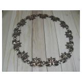 34' Vtg. Copper Butterfly/ Moth Link Belt