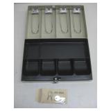 Metal Cash Box W/Keys 11.5' x 3.5' x 8'