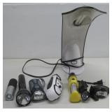 OttLite Lamp, Seven Assorted Flashlight/Headlamp