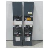 Two NIOB Metalux 4' 2 Lamp Wide Striplight