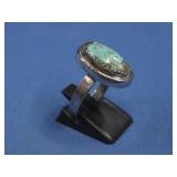 S.S. SW Turquoise Ring Hallmarked