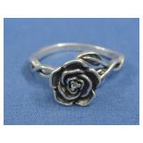 Sterling Silver Spinner Ring Hallmarked