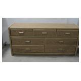 Vtg Six Drawer Dresser 65.5' x 18' x 30'