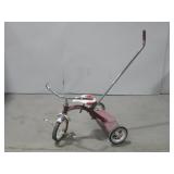 Vtg Radio Flyer Tricycle W/Push Handle