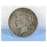 1923-S Peace Silver Dollar 90% Silver