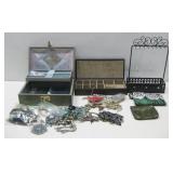 Jewelry Boxes & Organizer W/Various Jewelry Pieces