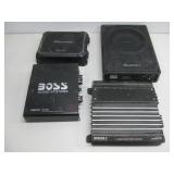 Four Amplifiers Pioneer, Boss, Pro Series & More