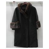 Black Jacket W/Fur Collar & Cuffs See Info