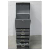 Vtg Acorn Metal Filing Cabinet W/Drawers See Info
