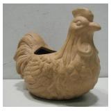Ugleisure Glazed Pottery Chicken 5.75' Tall