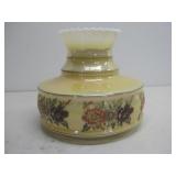 Vtg Oil Lamp Shade Iridescent Yellow See Info