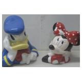 Vtg Ceramic Disney Minnie Mouse, Donald Duck See