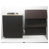 Four Vtg RBH Speakers Largest 16' x 19' x 18.75'