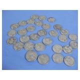 Thirty Washington Silver Quarters 90% Silver