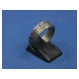 Sterling Sivler Viking Script Ring Hallmarked