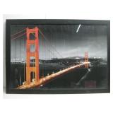 Framed Golden Gate Bridge Night View Print See