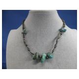Sterling Silver Turquoise Necklace See Info