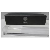 Oleg Cassini Lead Crystal Candlestick In Box 9.5'