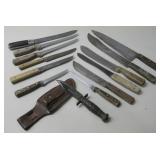 Thirteen Assorted Kitchen Knives