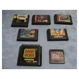 Seven Vtg Video Gaming Cartridges Sega See Info