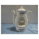 Vtg Porcelain Ballerina Musical Teapot 7.5' Tall
