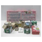 Two Small Parts Organizers W/Various Fasteners See