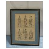 Hand Drawn 1800s Hussar Soldier Print See Info