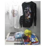 Various Disney Cookbooks, Shirts,Plush Toys & More
