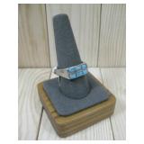 Sterling Silver Tested Zuni Turquoise Ring