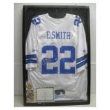 Signed NFL E.Smith Framed Jersey W/COA 24' x 36'
